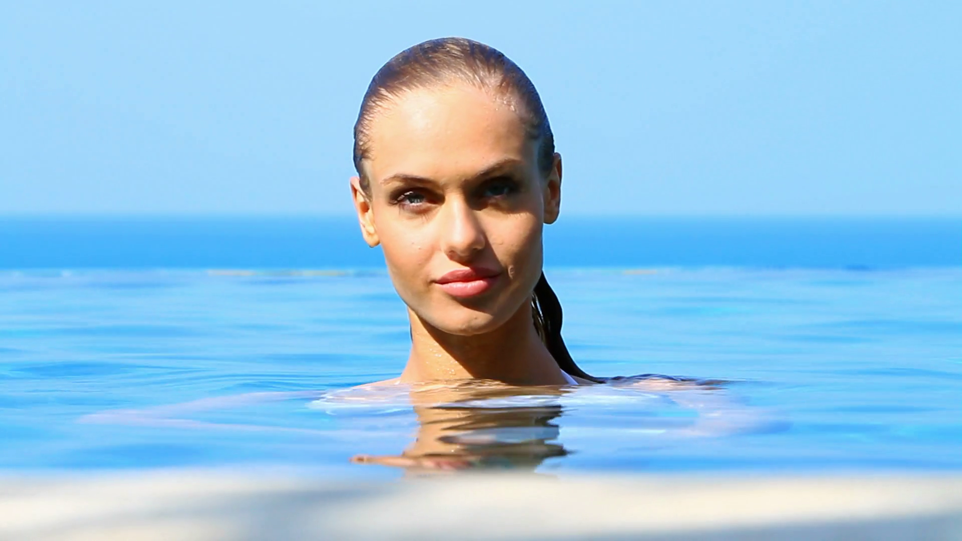 Beautiful Person In Stunning Pool Stock Footage SBV-301823181 - Storyblocks