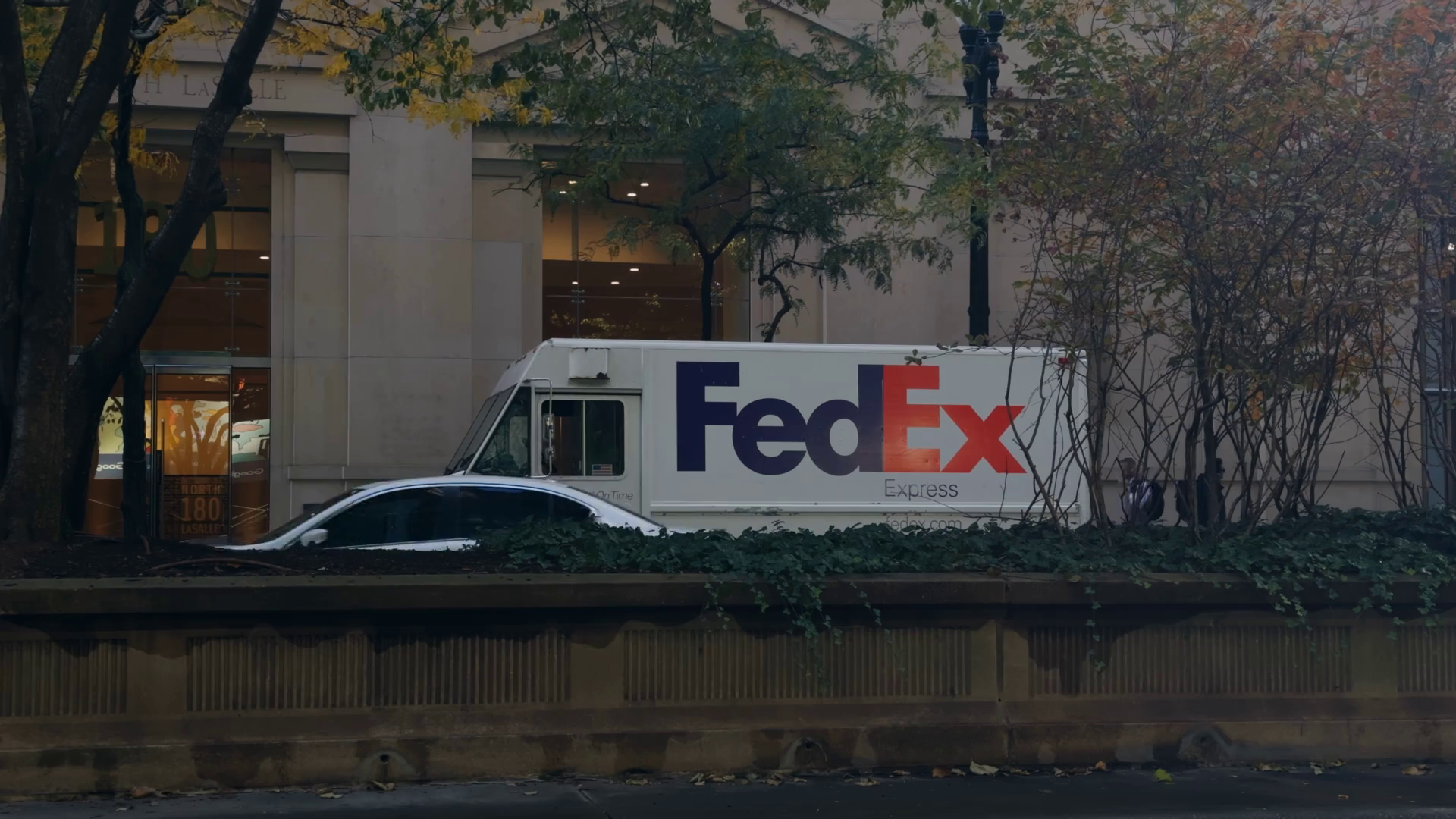 Fedex Driver Delivers Package To Local On Stock Footage SBV-351683216 ...