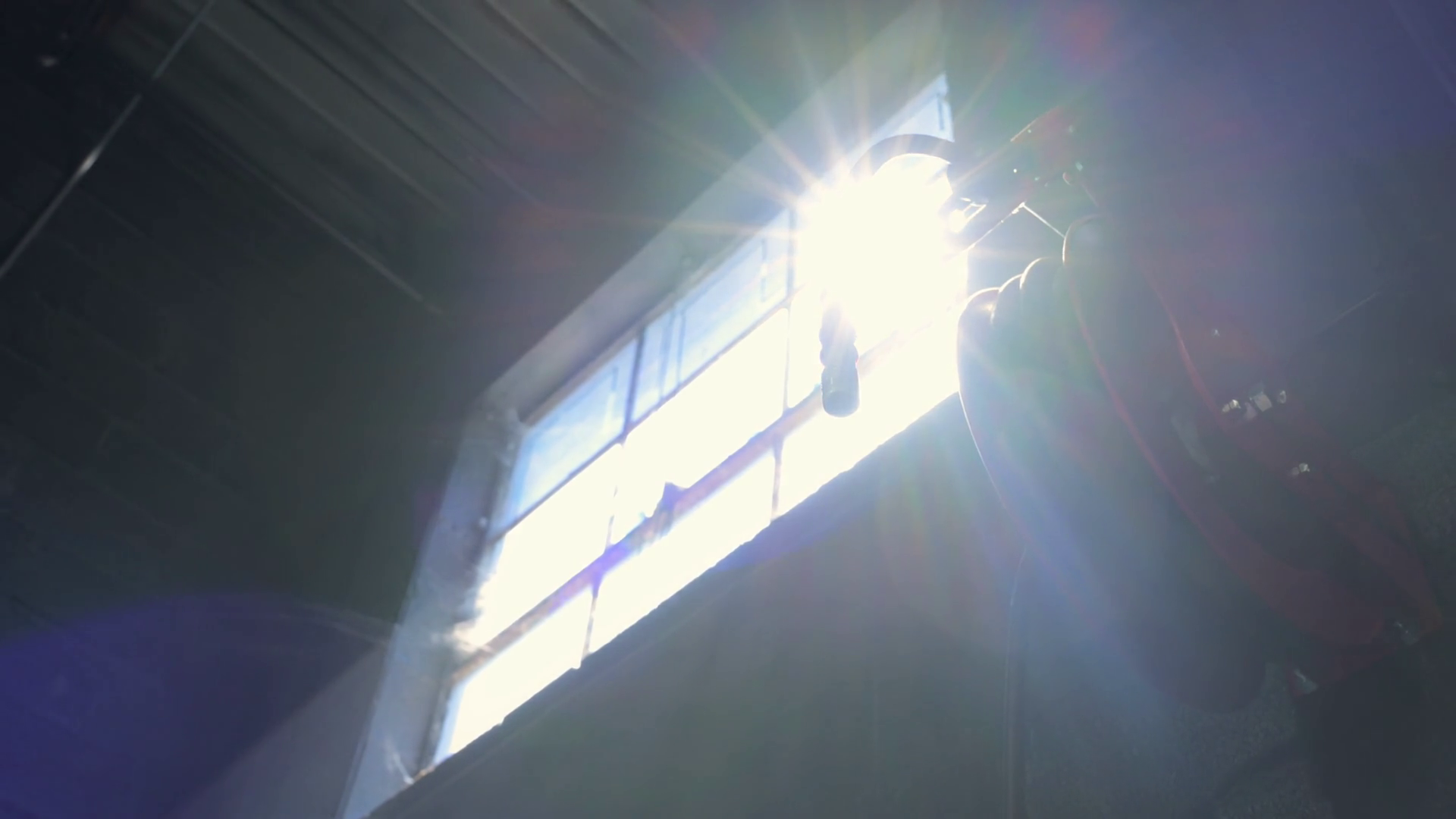 Low Angle Shot Of Sun Rays Shining Through Stock Footage SBV-351693054 ...