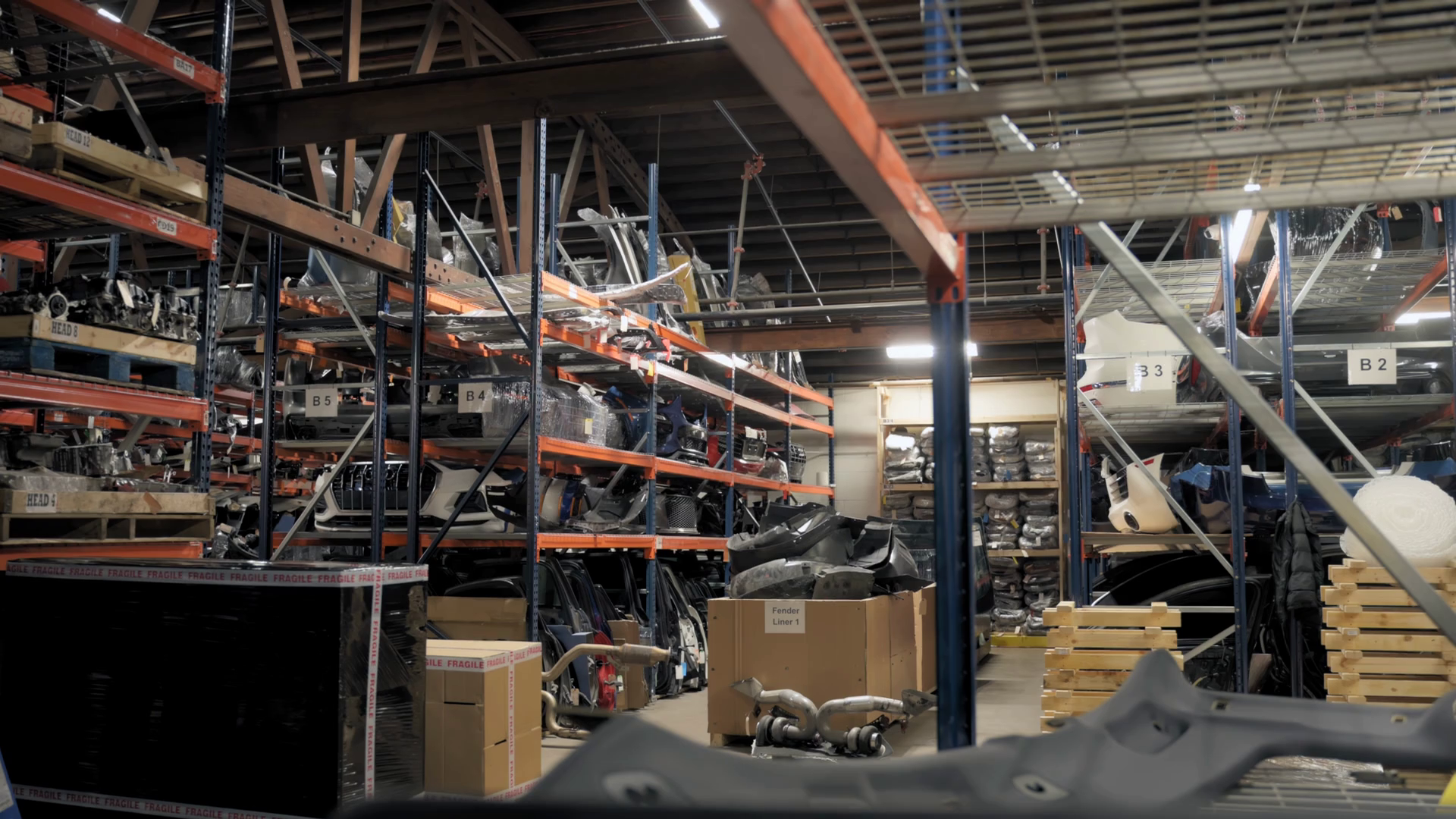 Warehouse Interior Of Oem Used Auto Parts Stock Footage SBV-351885933 ...