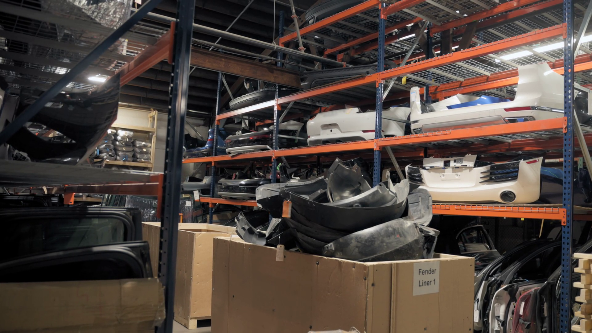 Warehouse Interior Of Oem Used Auto Parts Stock Footage SBV-351885708 ...