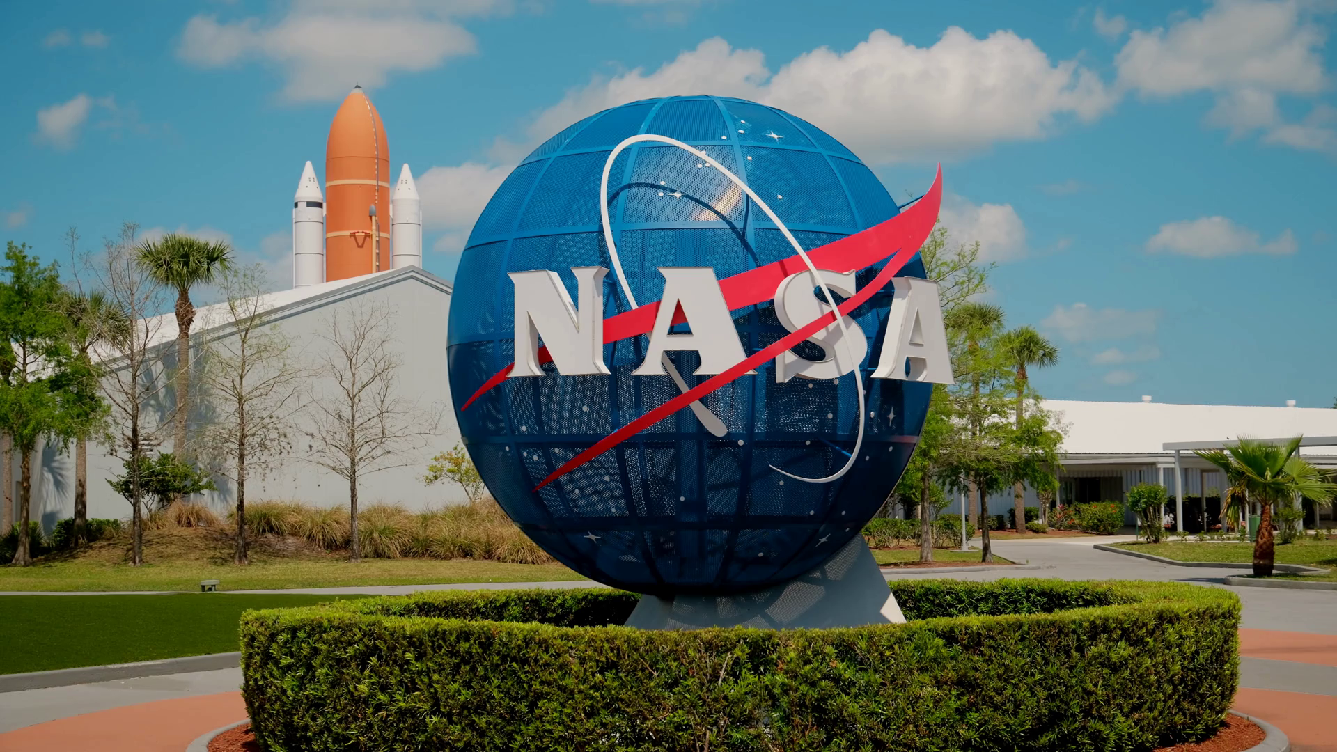 Nasa Emblem At Entrance Of Kennedy Center Stock Footage SBV-352112862 ...