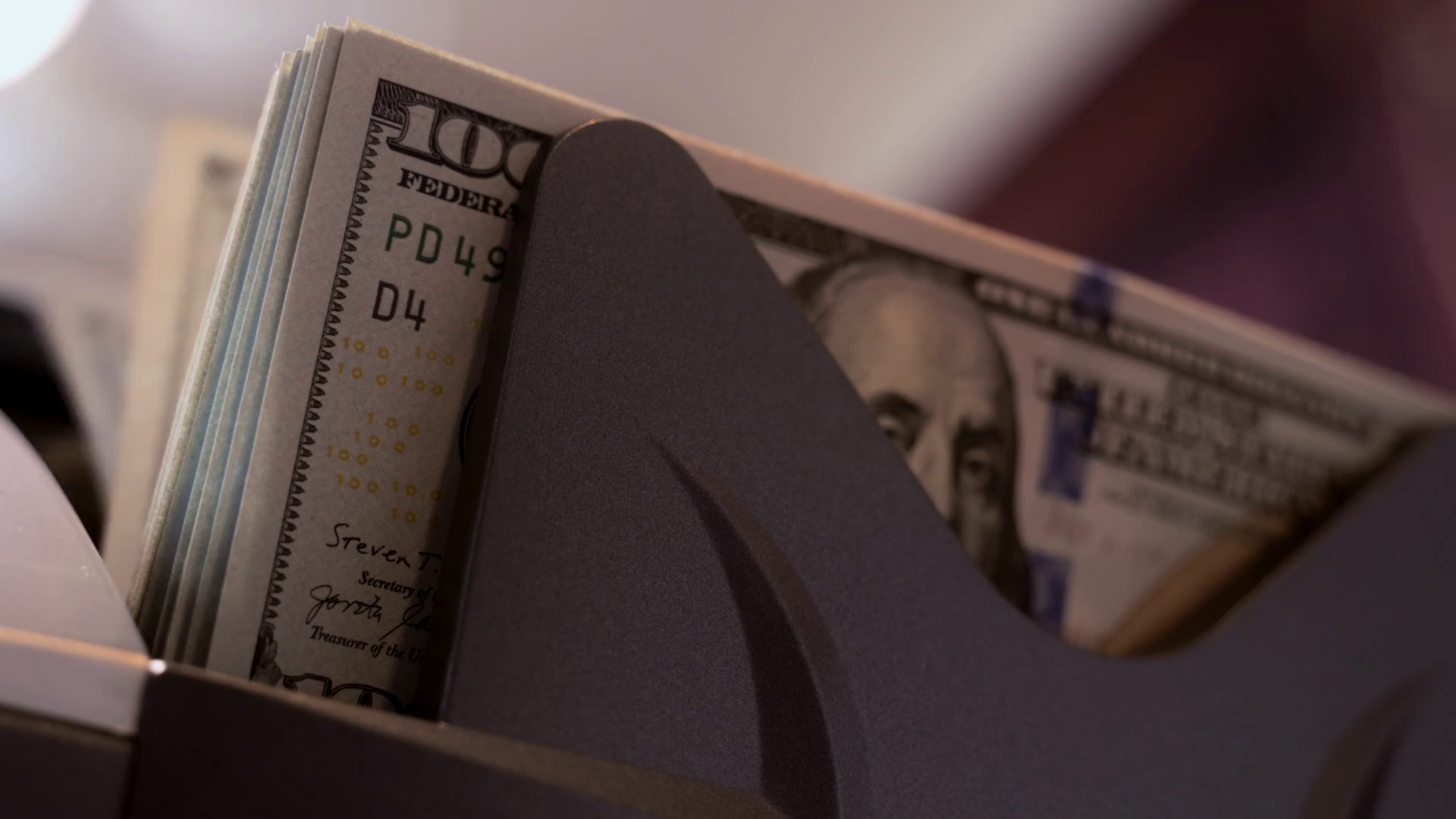 Currency Counting Machine Counter Machine Stock Footage SBV-352144770 ...