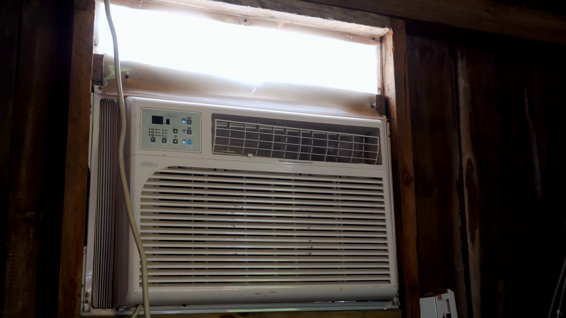 View Of Window Air Conditioner To Keep Home Stock Footage SBV-352291381 ...