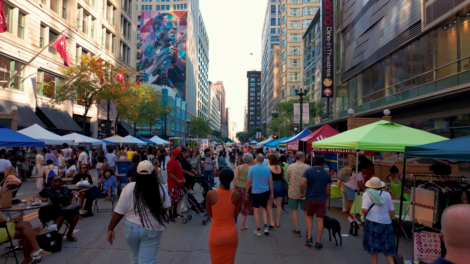 City Street Festival Atmosphere Is Colorful Stock Footage SBV-353008781 ...