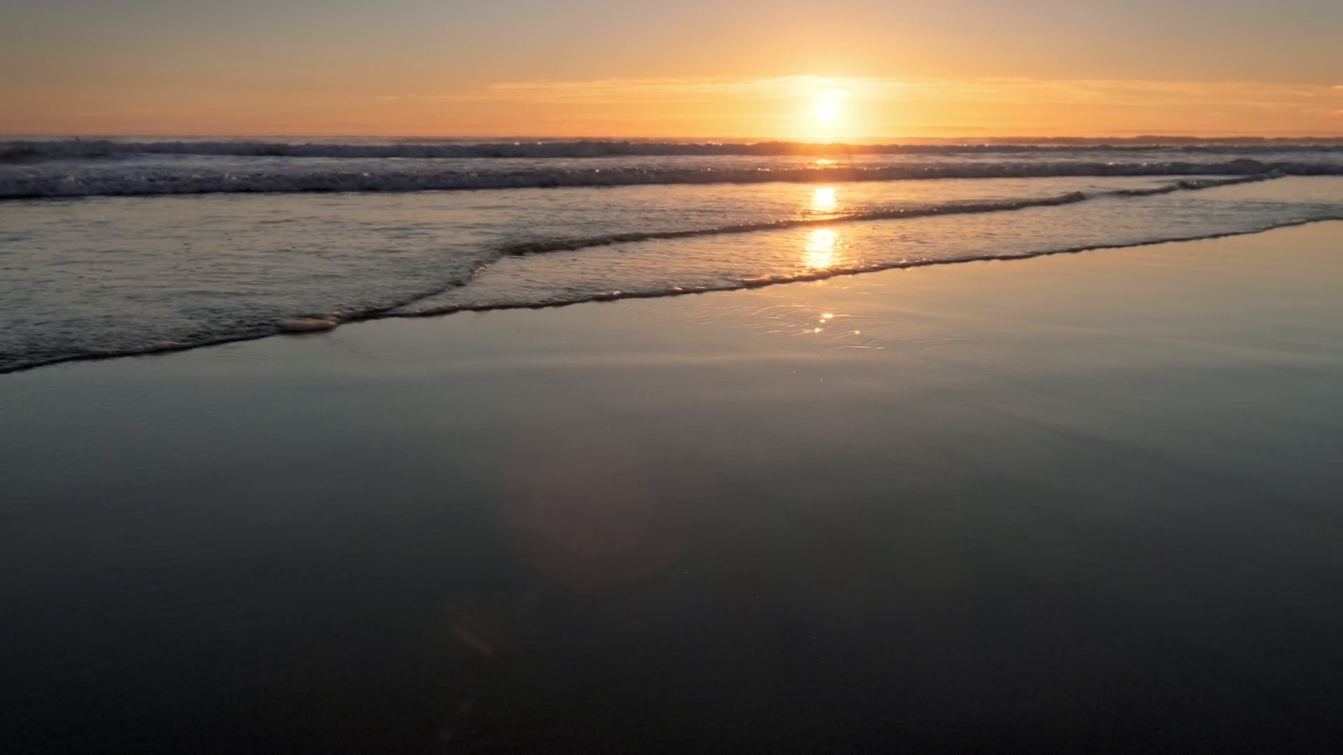 Atlantic Ocean Sunset With Surging Waves At Stock Footage SBV-352763471 ...