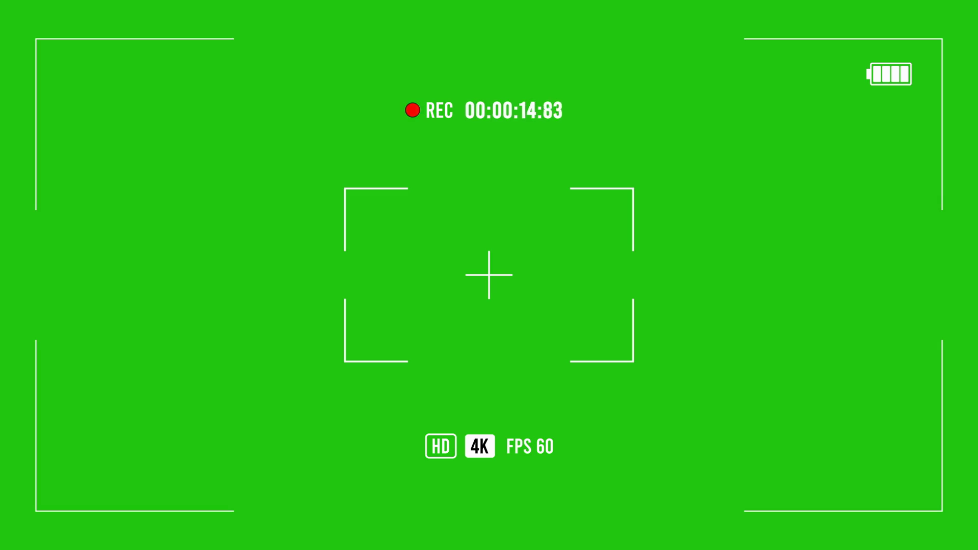 Camera Recording Frame Viewfinder Green Stock Motion Graphics SBV ...
