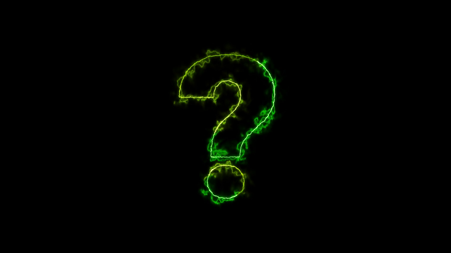 Animation Of Glowing Neon Question Mark On Stock Motion Graphics SBV ...