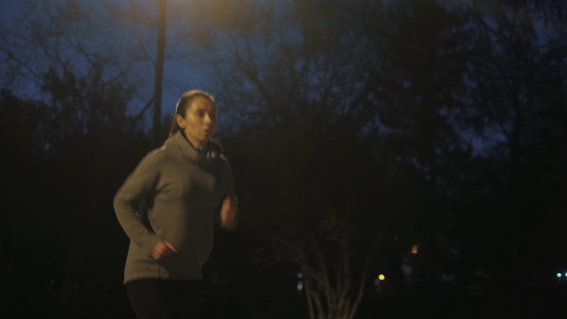 Evening Jog Girl Runs Along Embankment On Stock Footage SBV323883121