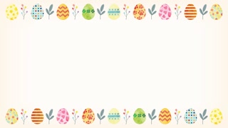 Hand drawn easter egg decoration (10 seconds loop)