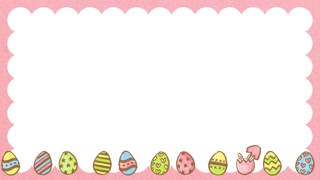 Easter egg illustration frame