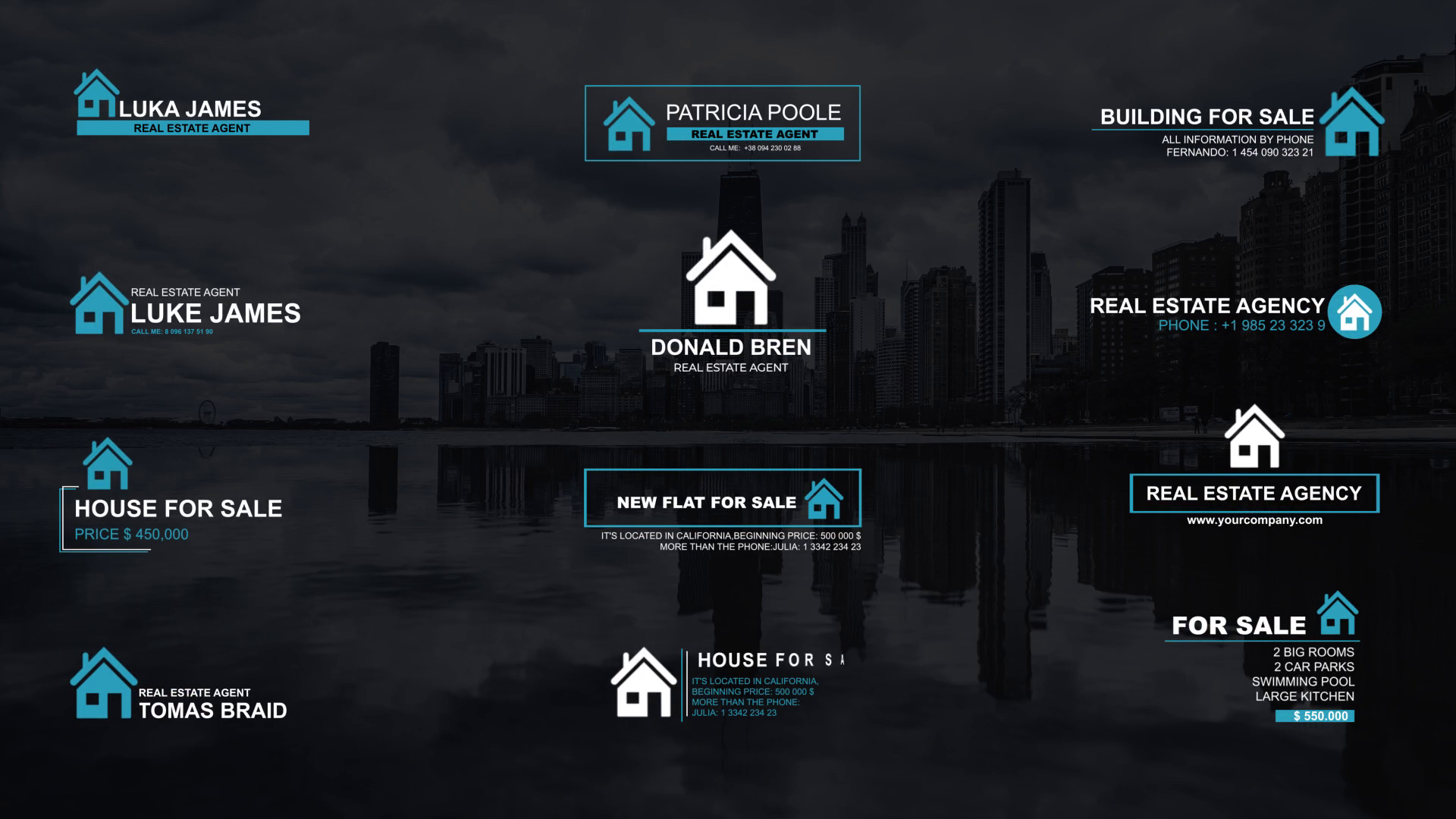 Real Estate Titles Premiere Pro Template SBV346908716 Storyblocks