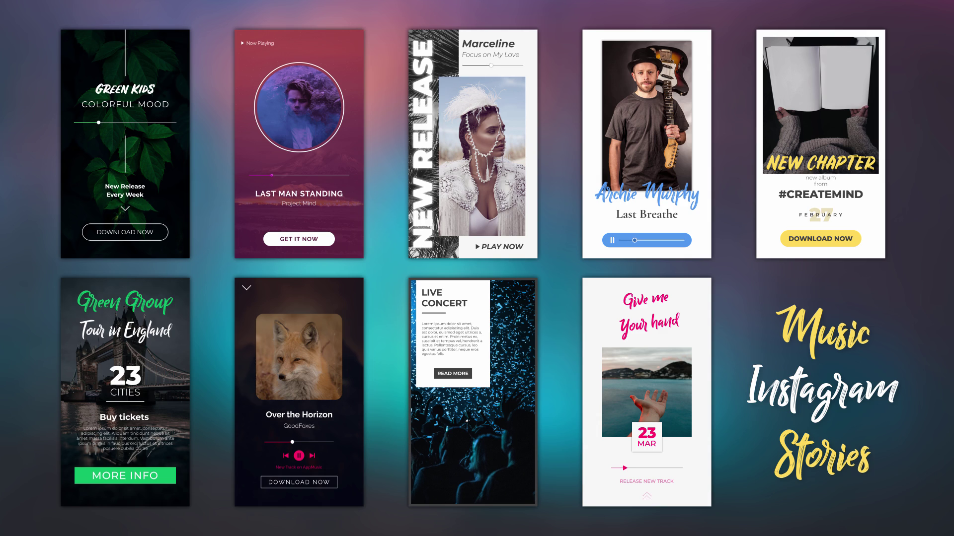 Music Instagram Stories Template SBV346424241 Storyblocks