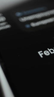 Scrolling news titles related to specific dates