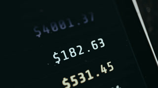 Numerical financial values shown with dollar symbols