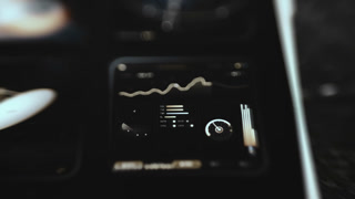 Satellite Telemetry Dashboard With Waveform Graph Radar And Control Toggles