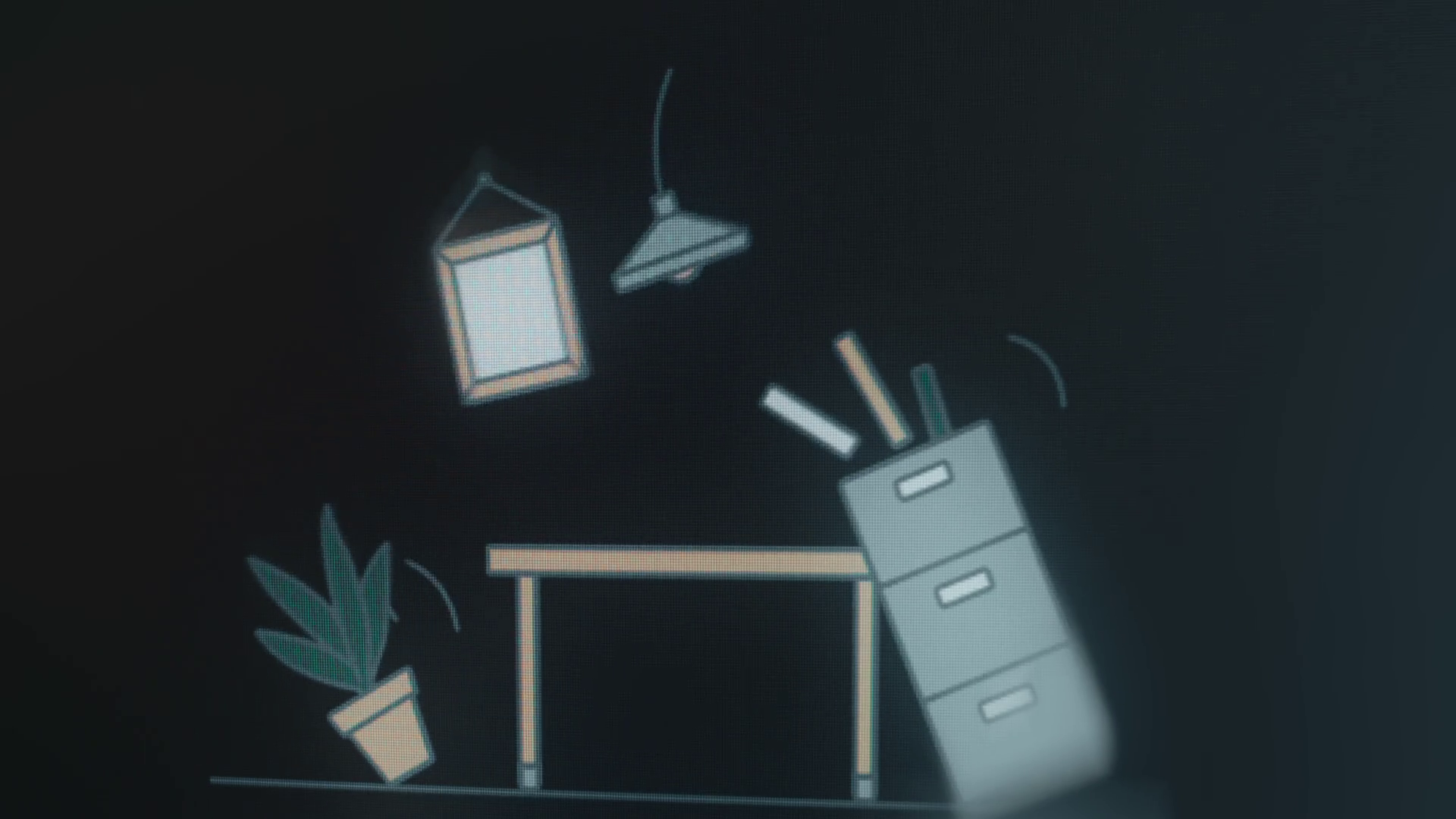 Objects Are Shaking Inside Room Effects Of Stock Footage SBV-352627968 ...