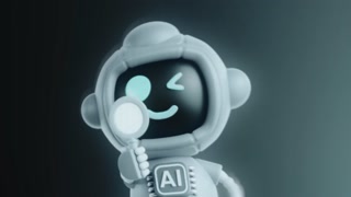 Robot character representing Artificial Intelligence