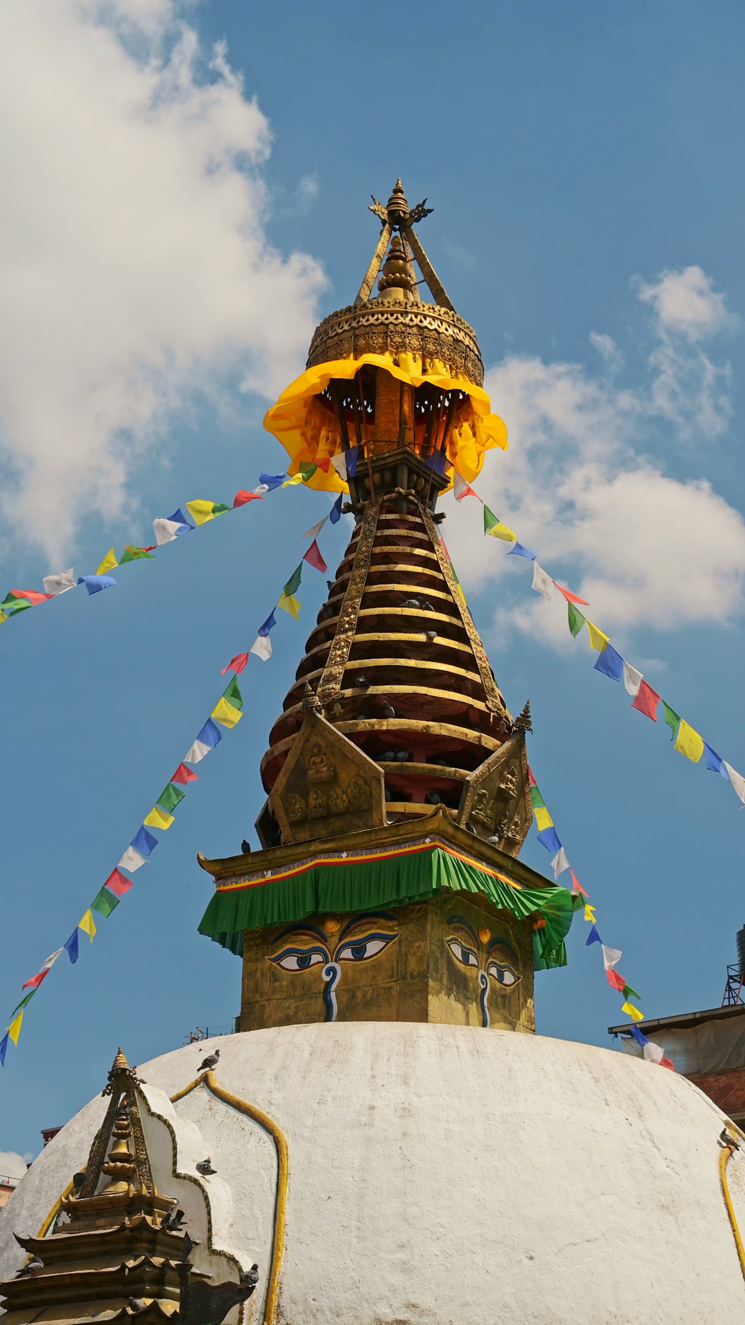 Buddhist Prayer At Temple In Nepal In Stock Footage SBV-353085416 ...