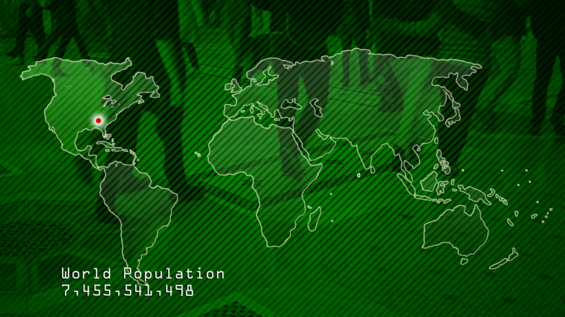 World Population Animated World Map Growth Population Concept With World Population Animated World Map Growth Population Concept With