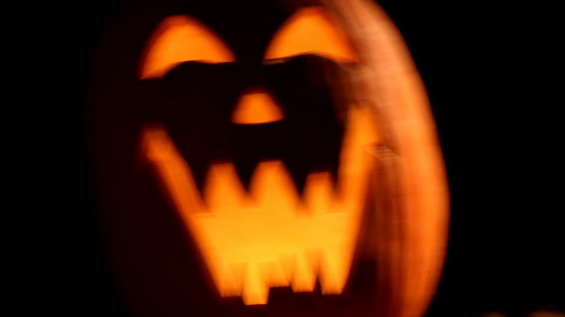 Scary Jack O Lantern Shaky Camera Movement Stock Footage SBV348368154