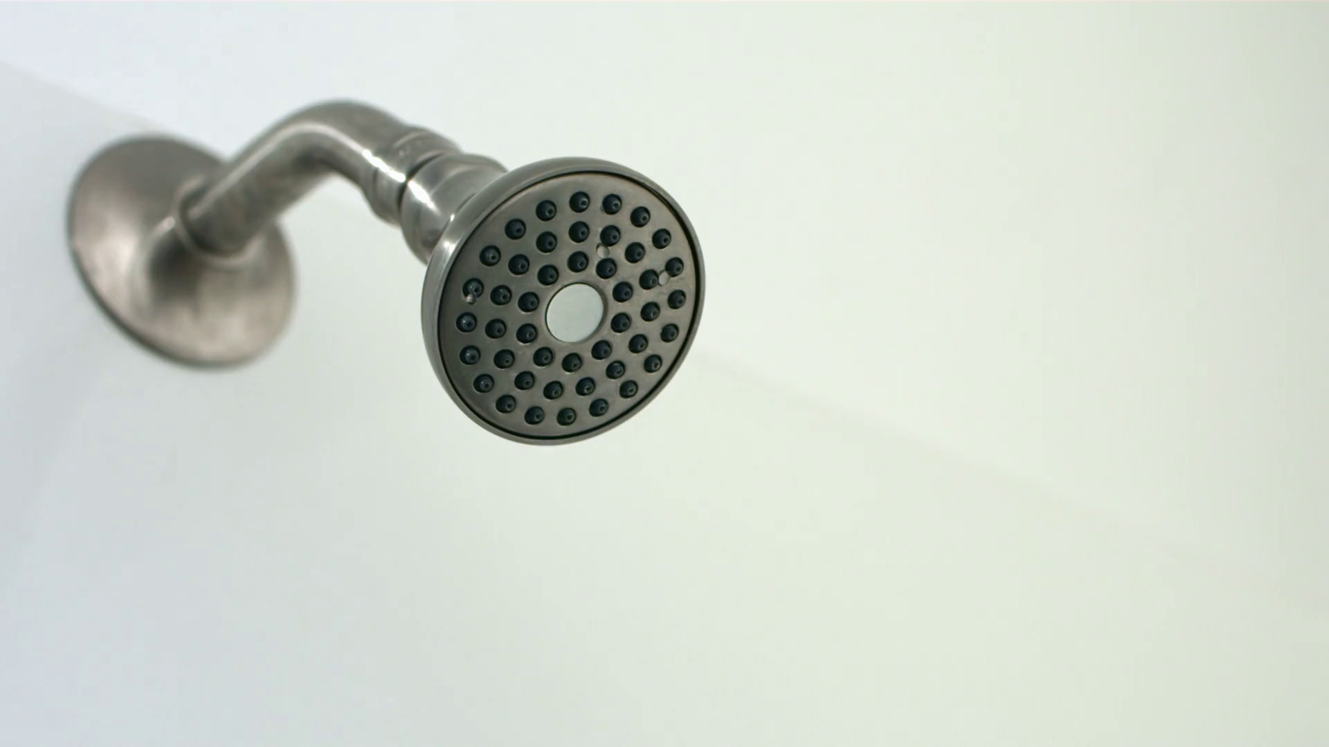 Water Sprays Out Of Shower Head Slow Motion Stock Footage SBV348368856