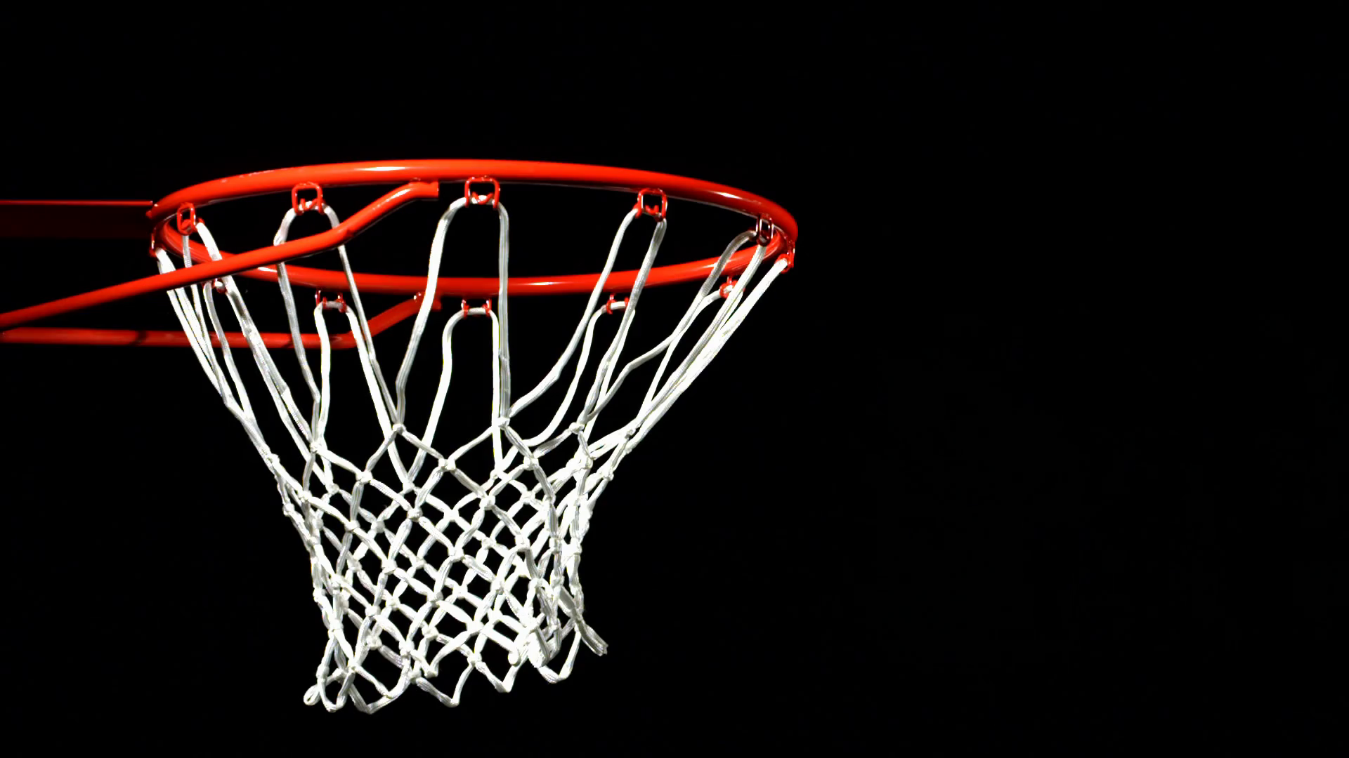 Basketball Falls Into Hoop Slow Motion Stock Footage SBV-348368957 ...