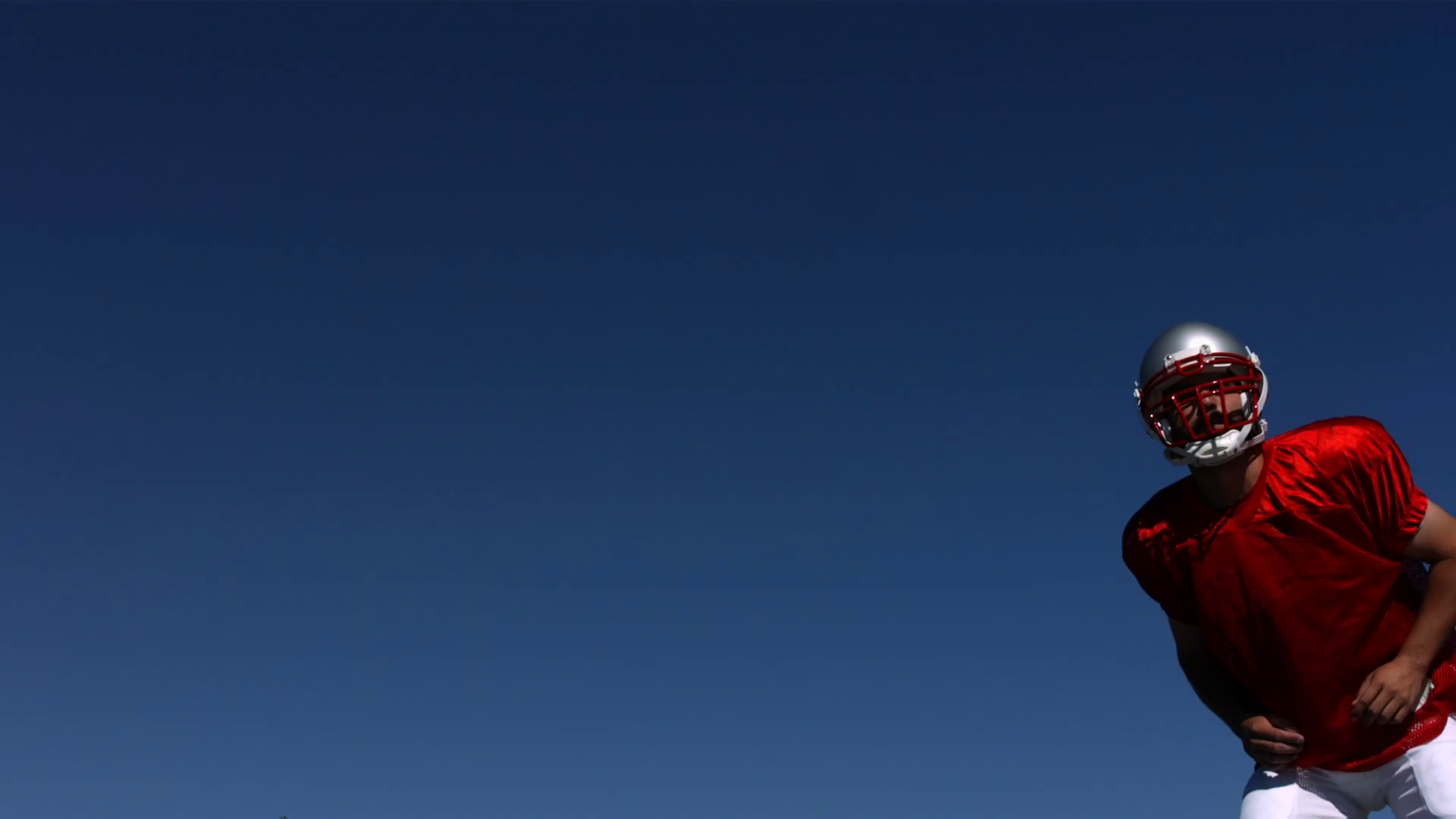 Football Player Catches Ball Slow Motion Stock Footage SBV348370717