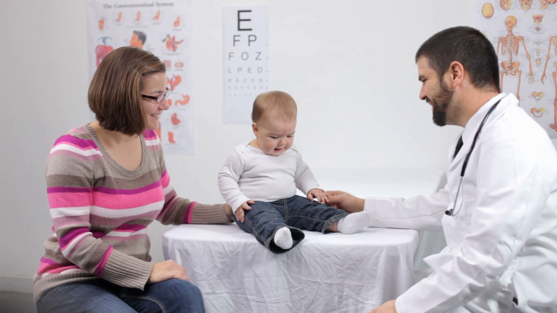 Doctor Gives Baby Checkup Stock Footage SBV-348371287 - Storyblocks