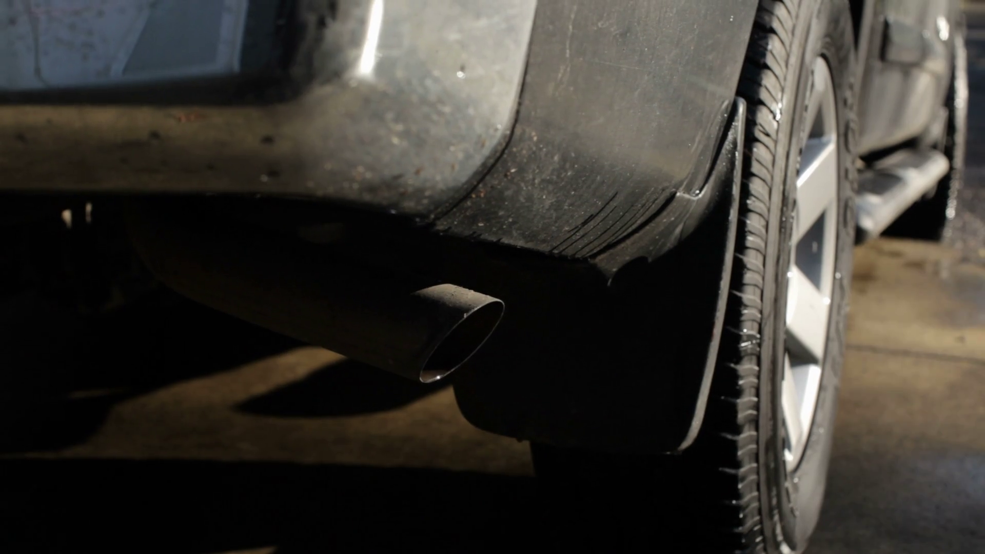 Smoke Billows From Tail Pipe Pollution Stock Footage SBV348371262