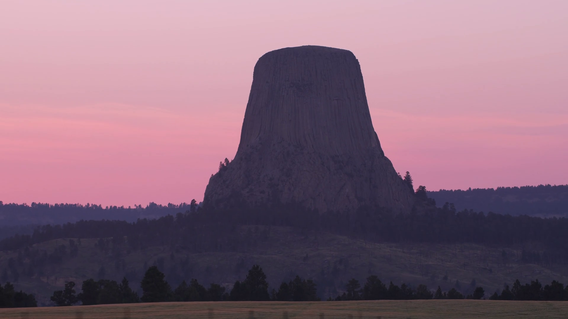 Devils Tower At Sunset Wyoming Stock Footage SBV348384773 Storyblocks