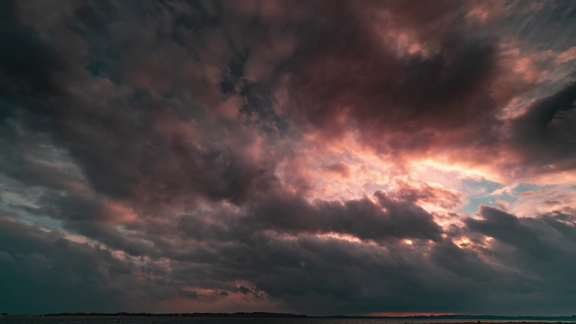 Dramatic Sky Stormy Weather Dark Clouds Stock Footage SBV-352958009 ...