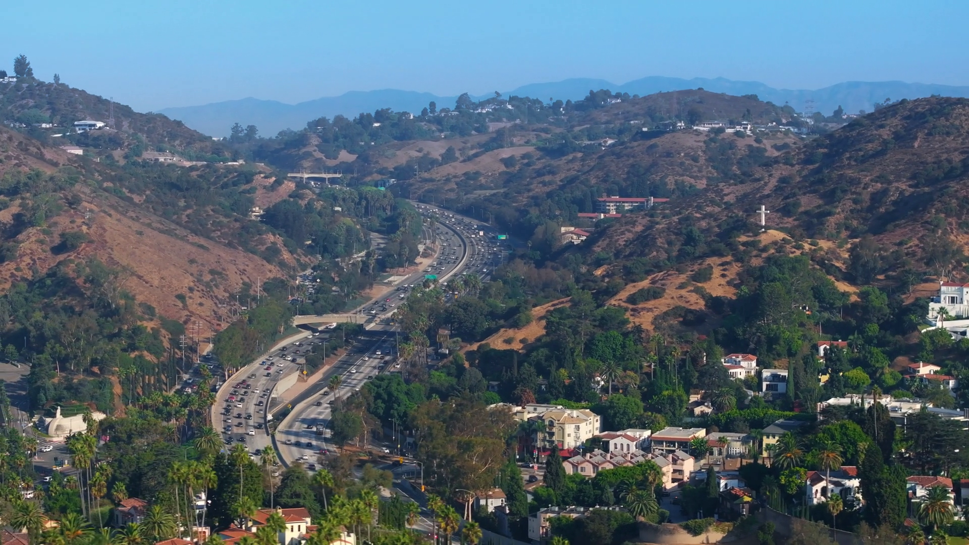 Aerial View Of Scenic Highway In Stunning Stock Footage SBV-352422967 ...