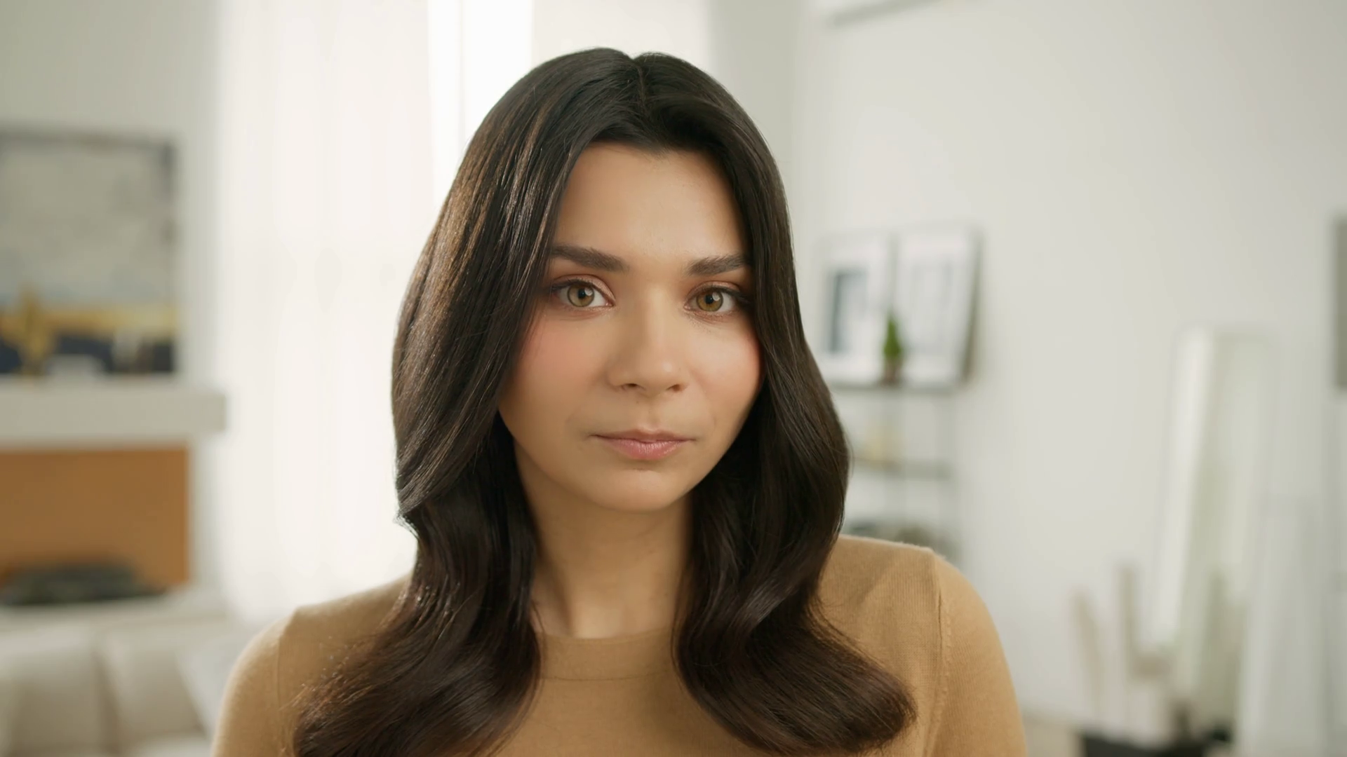 Thoughtful Concerned Elegant Woman Looking Stock Footage SBV-347509115 ...