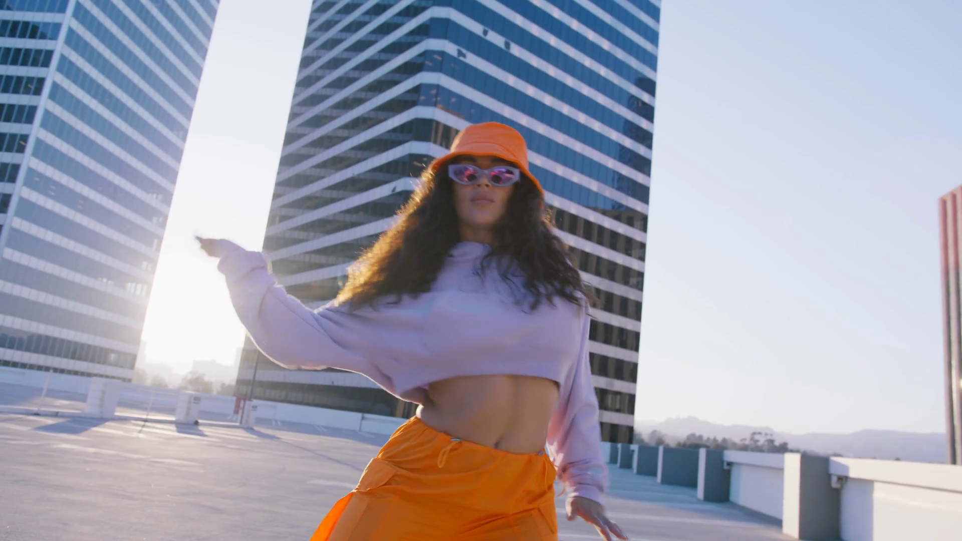 Cool Young Multi Racial Woman Dancing At Stock Footage SBV-348565194 ...
