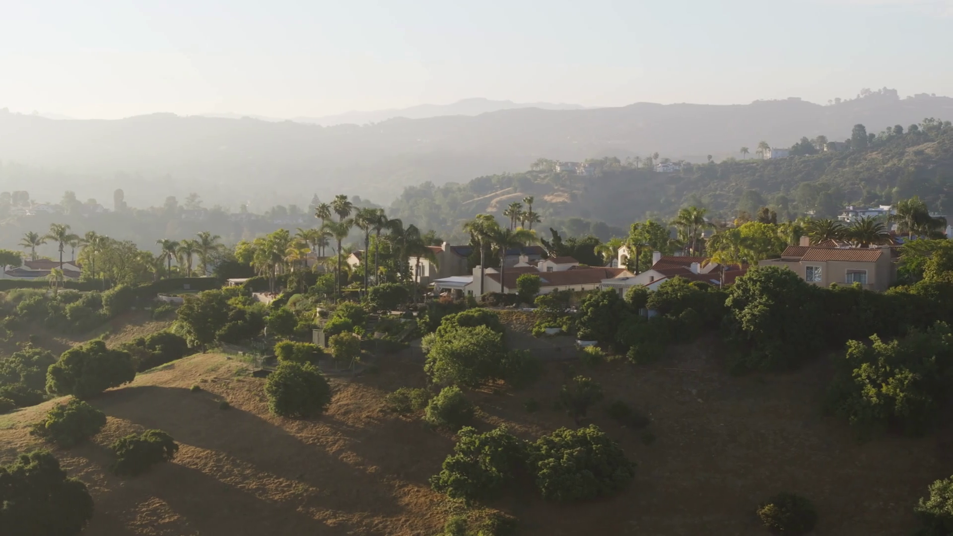 Panoramic Shot Of Calabasas Wealthy Stock Footage SBV348736533