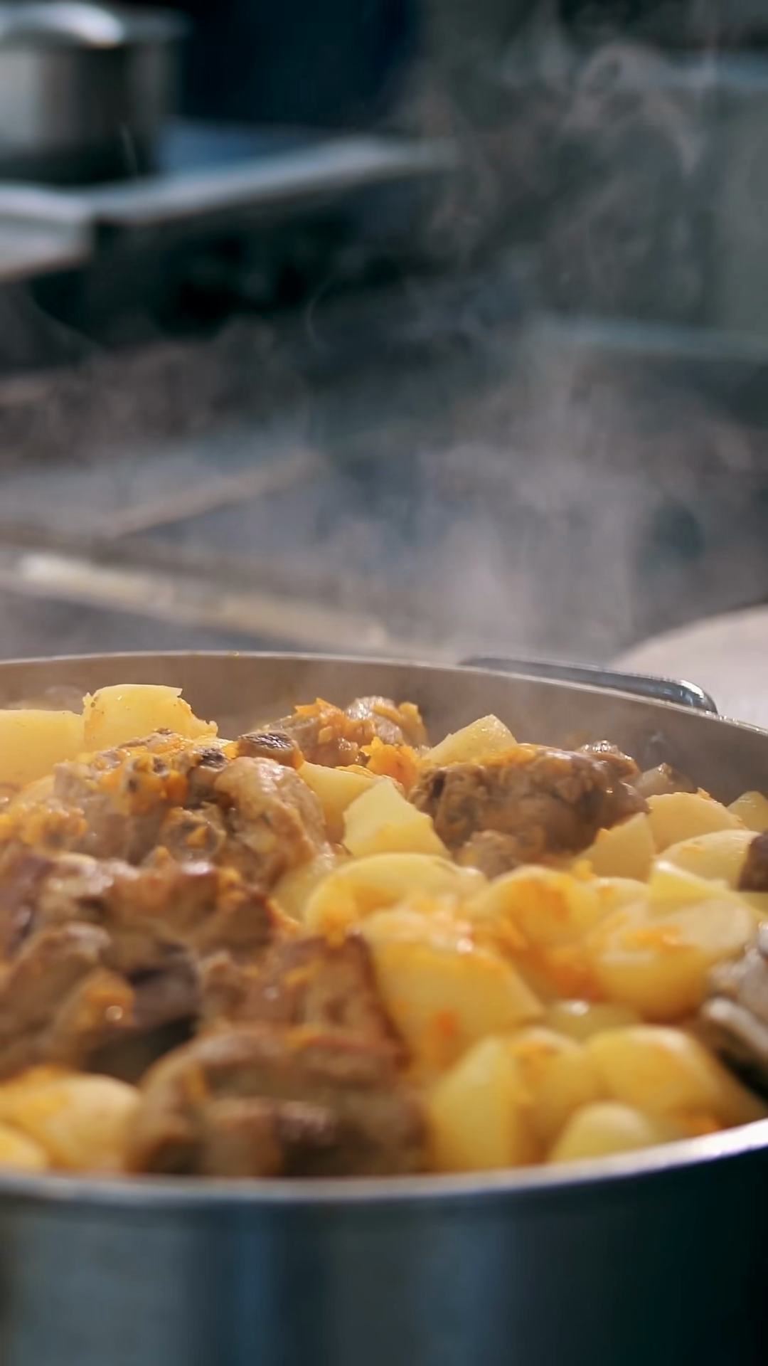 Cooking Stew Buffet Restaurant Kitchen Stock Footage SBV-353905333 ...
