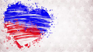 Abstract background in USA colors with Happy Labor Day inscription. Design for Labor Day.