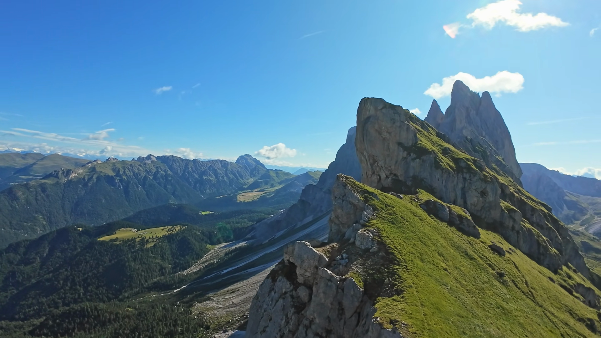 Dolomites Italy Seceda Aerial View Seceda Stock Footage SBV-353765254 ...