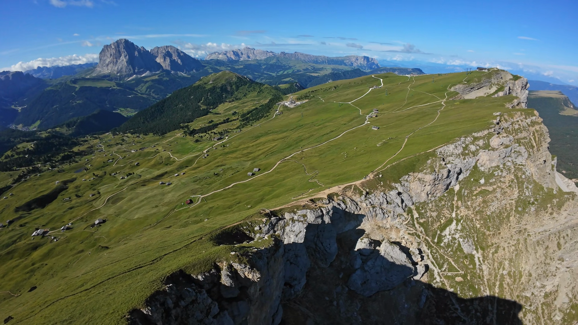 Seceda Italy Dolomites Aerial Panoramic View Stock Footage SBV ...