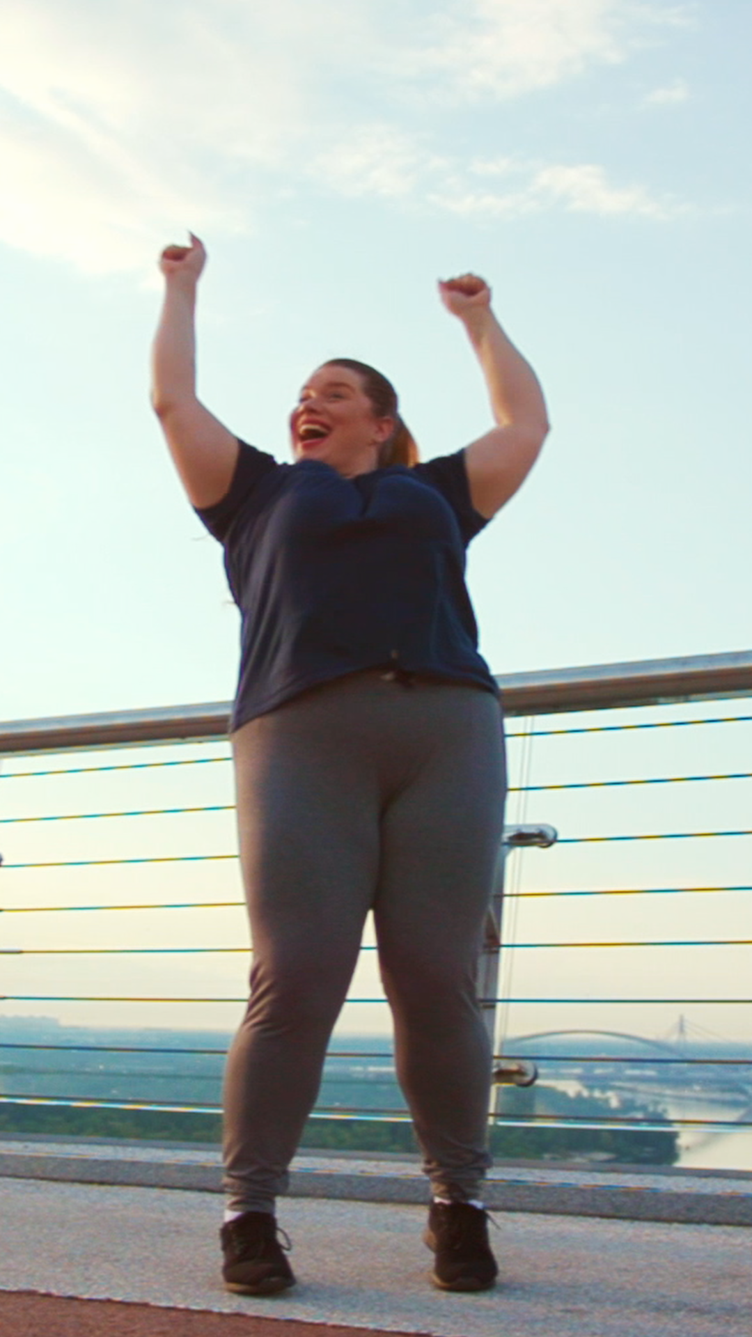 Outdoor Portrait Of Body Positive Overweight Stock Footage SBV ...