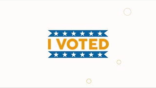 i voted lettering with stars