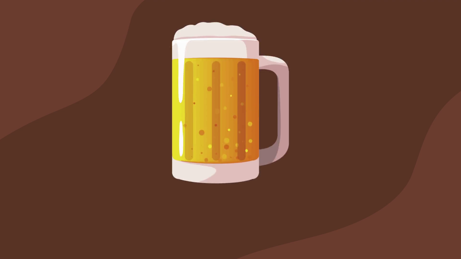 beer jar with foam drink animation Motion Background 0011 SBV