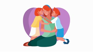 Mother's Day Celebration with Mother and Children