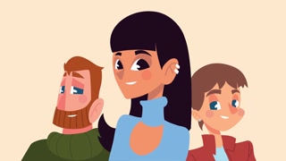 Youthful avatars in animated character form
