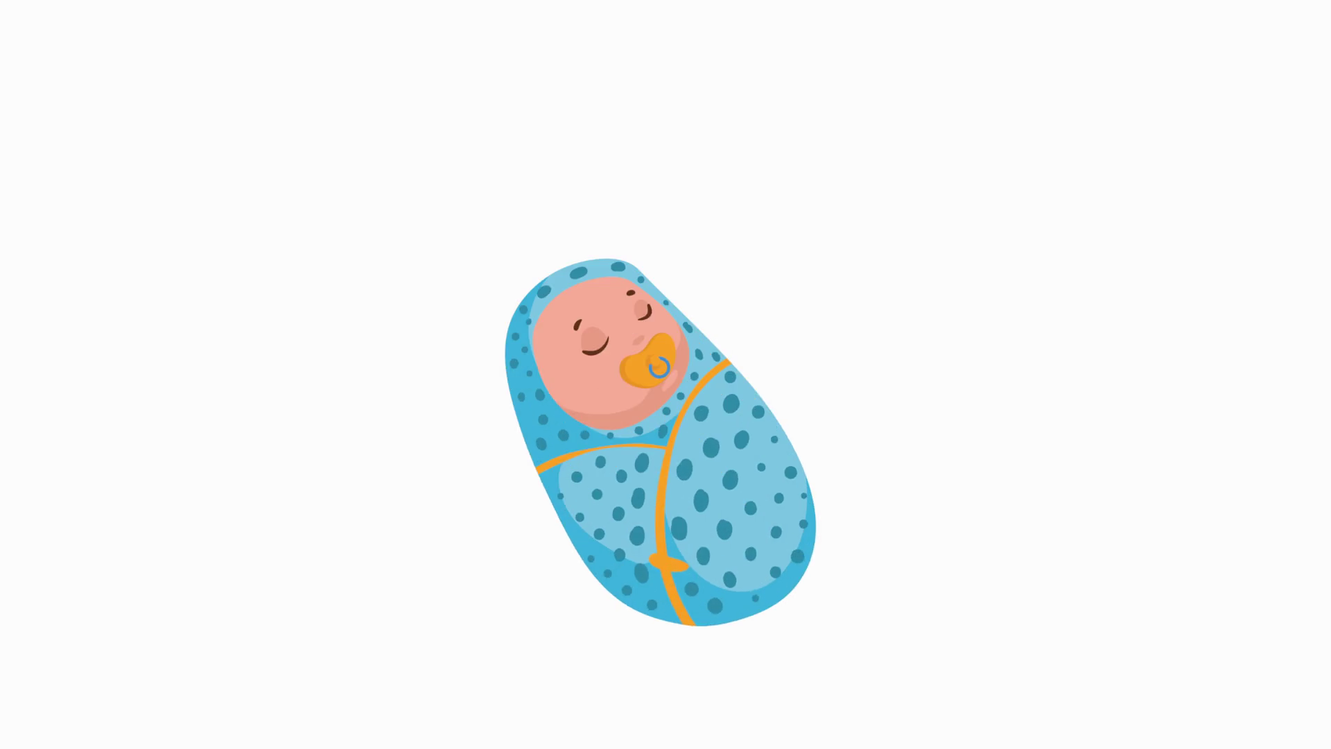 Adorable Sleeping Newborn Animation Stock Footage SBV-347778160 ...