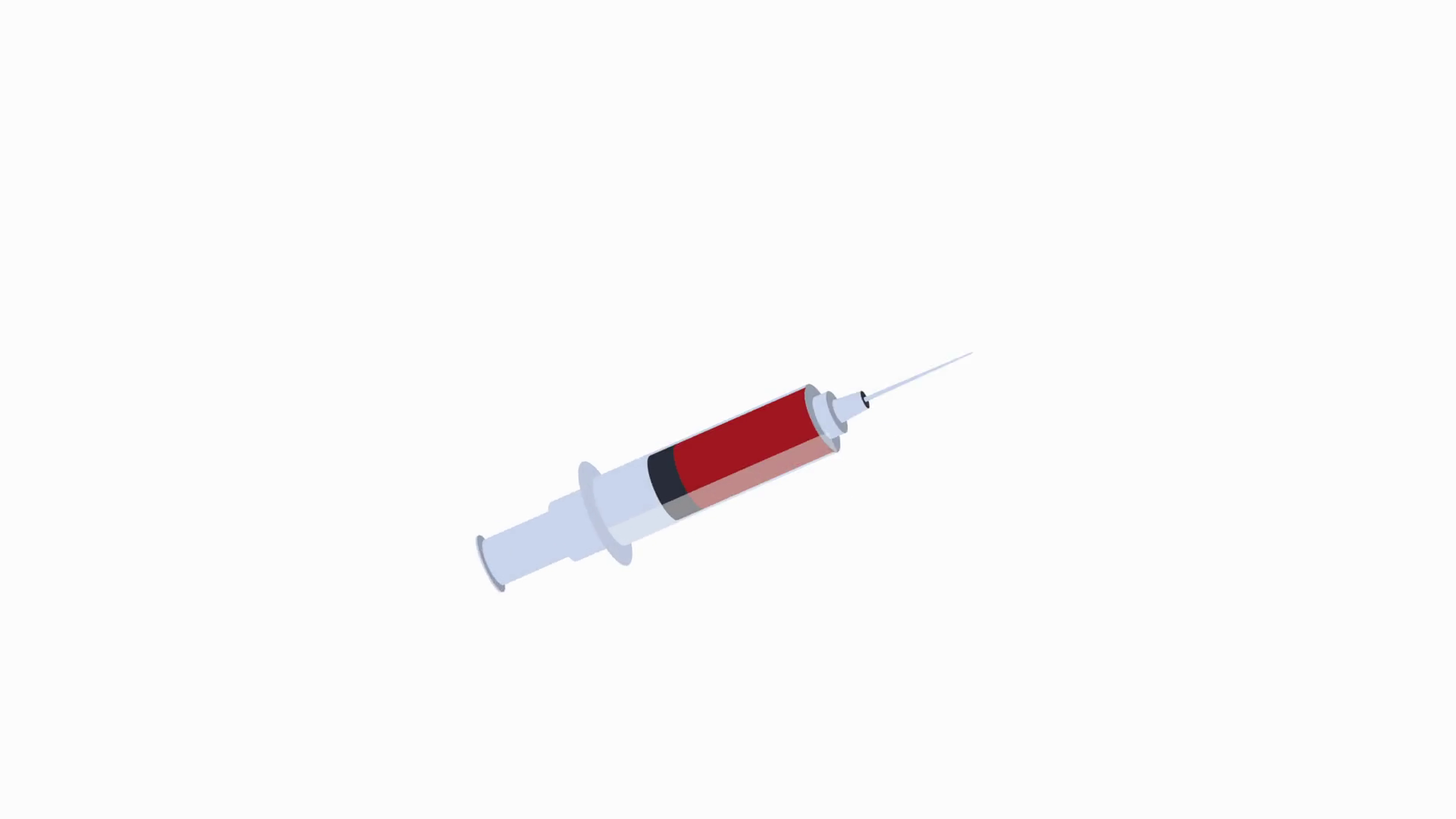 Syringe Medical Drug With Blood Stock Motion Graphics SBV347238787