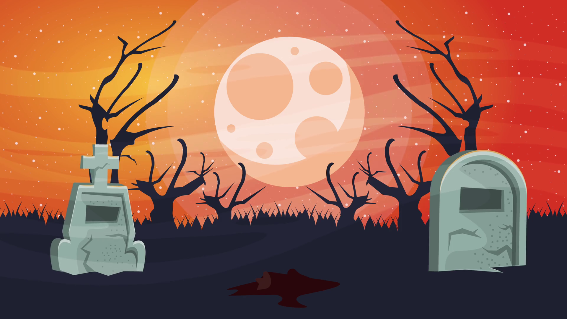 Happy Halloween Animated Scene With Death Stock Footage SBV-338655149 ...