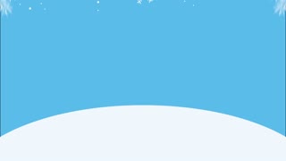 happy merry christmas snowman in snowscape ,4k video animated