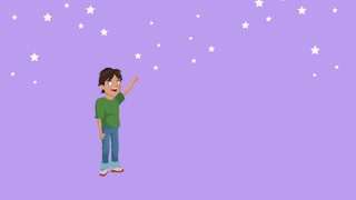 happy mothers day lettering with son saludating